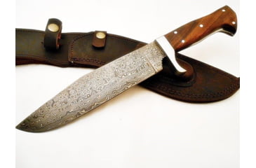 Image of Battling Blades Bowie 5 Hunting Knife, High Carbon Damascus Steel Blade, 1497396314146