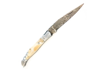 Image of Battling Blades Folding Pocket High Carbon Damascus Steel Bone Handle Knife, 8in, 4475249098883