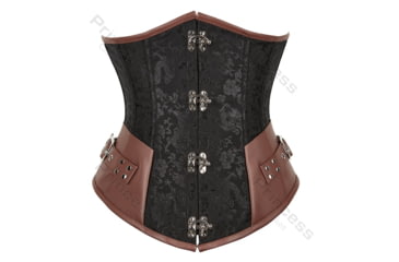 Image of Battling Blades Jacquard Underbust Vintage Corset 3A2A9C9E, 7611892695212
