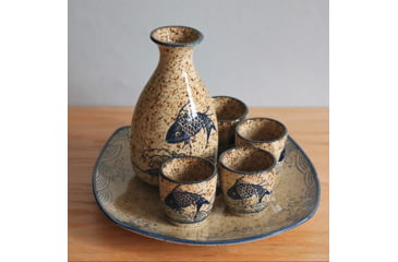 Image of Battling Blades Japanese Ceramic Sake Pot - Retro Wine Pot 0F005ED7, 7640233705644