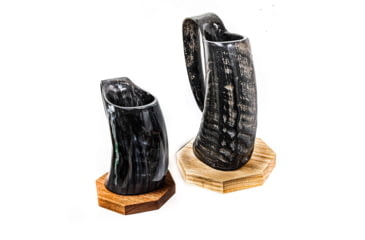 Image of Battling Blades Mahogany Or Oak Shelf - Floating Mug, 6546278809772