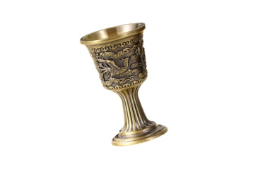 Image of Battling Blades Medieval Gold Trim Goblet Grail Goblet 0081E3A1, 7640162533548