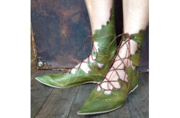 Image of Battling Blades Medieval Retro Elf Leaves Lace Up Carnival Party Knight - Boots - Womens, 7379236159660