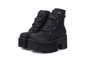 Image of Battling Blades Platform Ankle Boots, Rubber Sole, 7534232076460