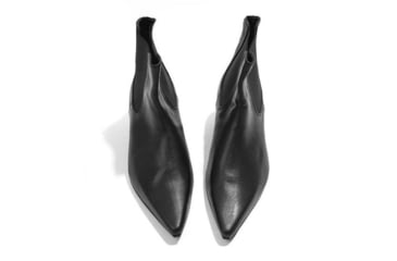 Image of Battling Blades Pointed Retro Slip On Boots, Leather, 7536004497580