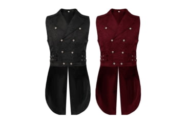 Image of Battling Blades Victorian Elegance Renaissance Jacquard Swallowtail Waistcoat CCF04CC9, 7678262050988