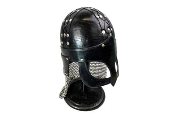 Image of Battling Blades Viking Gjermunbdu Helmet, Leather, Black, 7121466949804