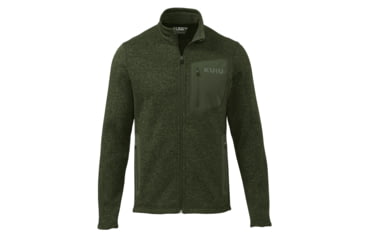 Image of KUIU Base Camp Full Zip Sweater - Mens, Verde Green, 3XL, Adult, Male, 7477995143326