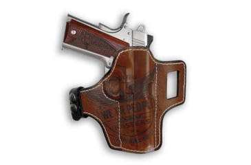 Image of We the People Holsters Springfield 1911 4 With Rail Only Independence Leather Owb Holster 3B3EF2FE, 6813994745954