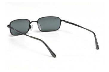 Image of Maui Jim Beachcomber Sunglasses w/ Black Gold Frame and Neutral Grey Lenses - 129-02, Back View