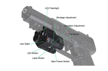 Image of Beamshot Green Laser Sight , CR2, Green, Black, 157-94021G