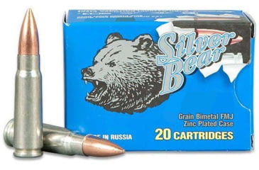 Image of Bear Ammunition Silver Bear 5.45x39 65gr. Fmj 750 Round Case