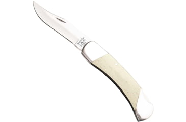 Image of Bear and Son Knives Midsize Lockback Folding Knives, 2.75in, High Carbon Stainless Steel, Clip Point, White Smooth Bone Handle, WSB05