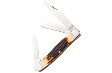 Image of Bear and Son Knives Stockman Folding Knife, 3in, High Carbon Stainless Steel, Genuine India Stag Bone Handle, 547