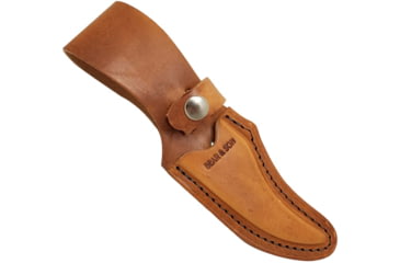 Image of Bear and Son Knives Upswept Skinner Fixed Blade Knife, 3.13in, 440 Stainless Steel, Skinner, Stag Delrin Handle w/ Leather Sheath, 753