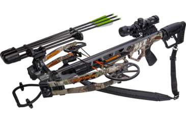 Image of Bear Archery Bear Archery BearX Constrictor Crossbow Package with Illum Scope Rope &amp; Bolts RH / LH - Veil Stroke Camo, AC96A2A2200