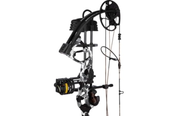 Image of Bear Archery Royale RTH Compound Bow Package, Left Hand, 50lb, 27in, Black/White, AV02A211H5L