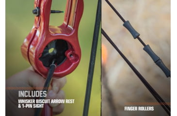 Image of Bear Archery Flash Bow Set, Red 16-24 in. 5-18 lbs. RH/LH, AYS500RD