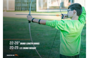 Image of Bear Archery Titan Youth Bow Set, Gray, AYS6500