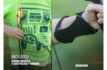 Image of Bear Archery Titan Youth Bow Set, Gray, AYS6500
