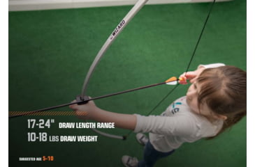 Image of Bear Archery Wizard Youth Bow Set, Gray, AYS6300