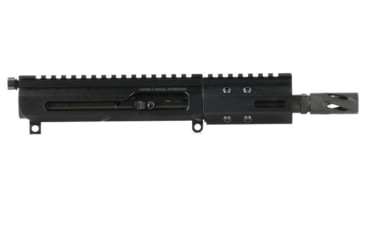 Image of Bear Creek Arsenal AR-9 9MM Billet Right Side Charging Upper Receiver, 5in Parkerized M4 Barrel, 1-10 Twist, Blowback, 4in MLOK, 9069NB-UASCH9MMPSB5110P-4M3