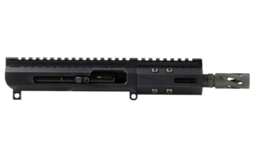 Image of Bear Creek Arsenal AR-9 9MM Billet Right Side Charging Bufferless Upper Receiver, 5in Parkerized M4 Barrel, 1-10 Twist, Blowback, 4in MLOK, 9350NSCH9MMPM45110PBUF