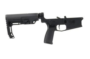 Image of Bear Creek Arsenal AR-10 Multi-Caliber Complete Forged Lower Assembly with MFT BattleLink Stock, Grip Velocity 3 lb Trigger, Black Anodized, LAAR10-FLBET