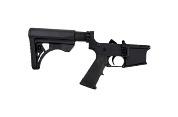 Image of Bear Creek Arsenal AR-15 Multi-CaliberForged Lower Assembly with Upgraded UTG Tactical Stock, Black Anodized, LAAR15-LB