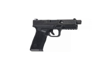 Image of Bear Creek Arsenal BC-101 BCA Grizzly Window Cut 9mm Handgun 9mm 416R SS Black Nitride Black Wolf Fluted Threaded Barrel 116 Twist 17+1 Capacity 37C92496, CGP101-91917SSBWFTH-TCWC2MPOLY