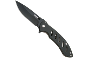 Image of Bear Edge Brisk 1.0 Folding Knife, 3.63in, 440 Stainless Steel, Stainless Steel w/Soft Touch Coating Handle, Black, 61513
