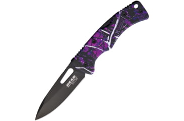 Image of Bear Edge Muddy Girl Lockback Money Clip Folding Knife, 2.25 black coated 440 stainless blade, Muddy Girl camo stainless handle, 61528