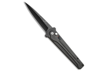 Image of Bear Ops Bear Ops Bold Action III Automatic Knife 3.75" Black AC-350-AIBK-B *DISC*, Black, Sandvik 14C28N, adult, BHQ-197399