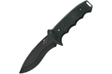 Image of Bear Ops Constant Fixed Blade Black Fixed Blade Knife, 4.25in, 1095 Carbon Steel, Standard Edge, Drop Point, Black, G10 Handle BCCC200B4B
