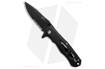 Image of Bear OPS Folding Knife, 3.50in, CPM S35VN Stainless Steel, Drop Point Blade, G10 Black Handle, Black/Black, 8.00in, BHQ-184422