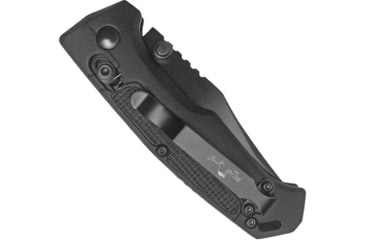 Image of Bear OPS Slide Lock Folding Knife, 3.75in, Modified Clip Point, Black Aluminum Handle, MC-500-AlBK-B