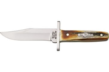 Image of Bear &amp; Son Baby Bowie Fixed Blade Knife, SS clip Point Blade, India Stag horn Handle BCGS0112