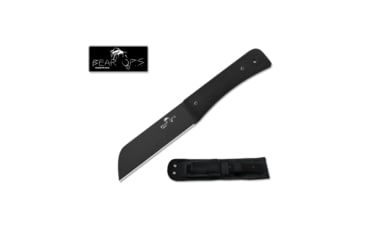 Image of 10 3/4 Bear Tac II Black G10 Handle with Black Epoxy Powder Coated Blade with Kydex Sheath