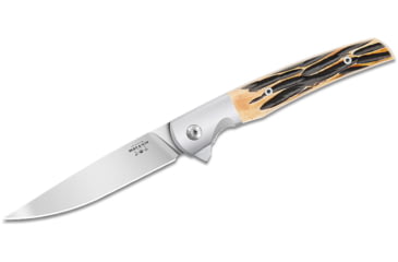 Image of Bear &amp; Son Cutlery 21 Pattern Stag Bone Rancher Liner Lock Folding Knife, 3.38in, D2 Steel, Bone Staglon Handle, 521