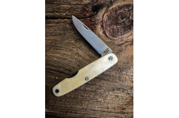 Image of Bear &amp; Son Cutlery 3 1/2 White Smooth Bone Slip Joint Executive - WSB79