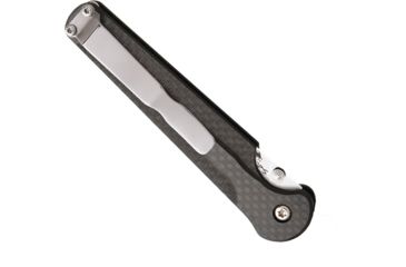 Image of Bear &amp; Son Cutlery 4 3/8 Stiletto Carbon Fiber Handle With Satin Finish Blade With Pocket Clip - MC-300-CF-S