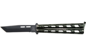 Image of Bear &amp; Son Cutlery Bear &amp; Son Butterfly Knife 3.58'' Silver Vein Tanto