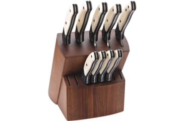 Image of Bear &amp; Son Cutlery Block Set White Bone, BCWSBSET
