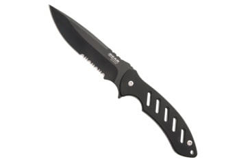 Image of BRISK 1.0 9 3/4 BLACK BLADE BLACK FIXED BLADE W/BALLISTIC SHEATH
