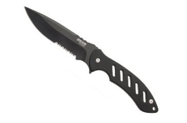 Image of Bear &amp; Son Cutlery Brisk 1.0 9 3/4 Black Fixed Blade With Ballistic Sheath - 71517