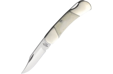Image of Bear &amp; Son Cutlery Executive Lockback Assisted Opening Folding Knife, 2.1in, Steel, Smooth Bone Handle, White, WSB26