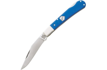 Image of Bear &amp; Son Cutlery Humpback Lock Blue Folding Knife, 2.75in Satin SS Clip Point Blade, Blue G10 Handle, G05HBB