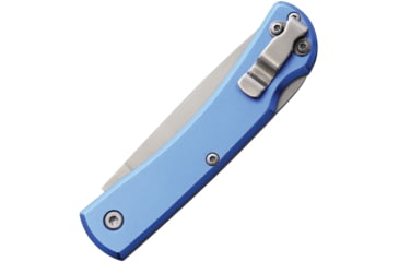 Image of Bear &amp; Son Cutlery Small Farmhand Folding Knife, 3.63in Closed, 2.63in, High Carbon Stainless Steel, Satin Blade, Blue Aluminum Handle, 137LBL