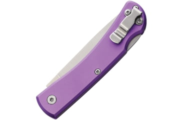 Image of Bear &amp; Son Cutlery Small Farmhand Folding Knife, 3.63in Closed, 2.63in, High Carbon Stainless Steel, Satin Blade, Purple Aluminum Handle, 137LPL
