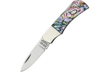 Image of Bear &amp; Son Mini Executive Fold Knife, SS Blade, Abalone Handle BCAB40